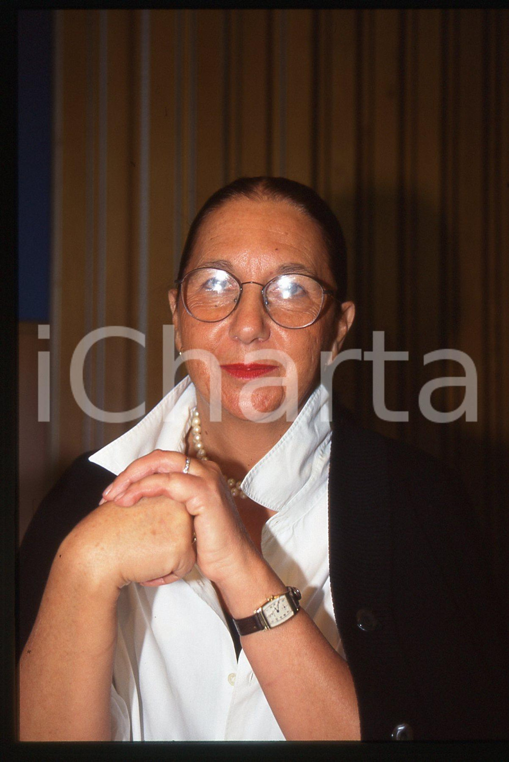 35mm vintage slide* 2000 ca MODA Carla VANNI - Ritratto direttrice GRAZIA (6)