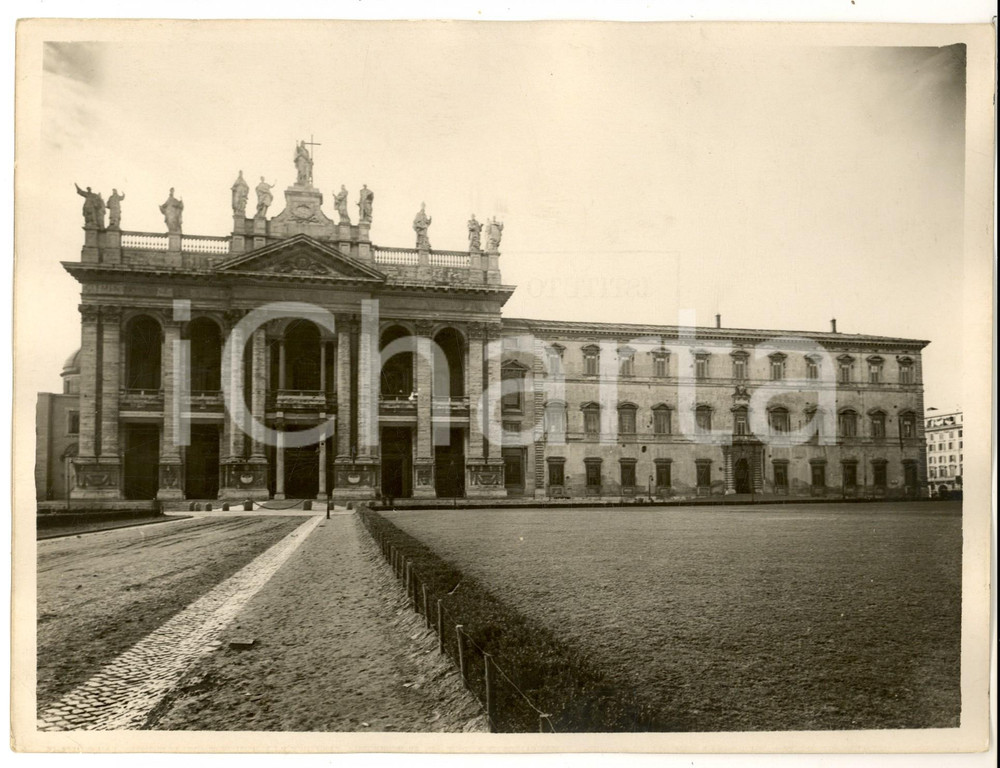 Fotografia d epoca originale 1930 ca ROMA Basilica di SAN GIOVANNI IN LATERANO Fotografia Istituto LUCE 1