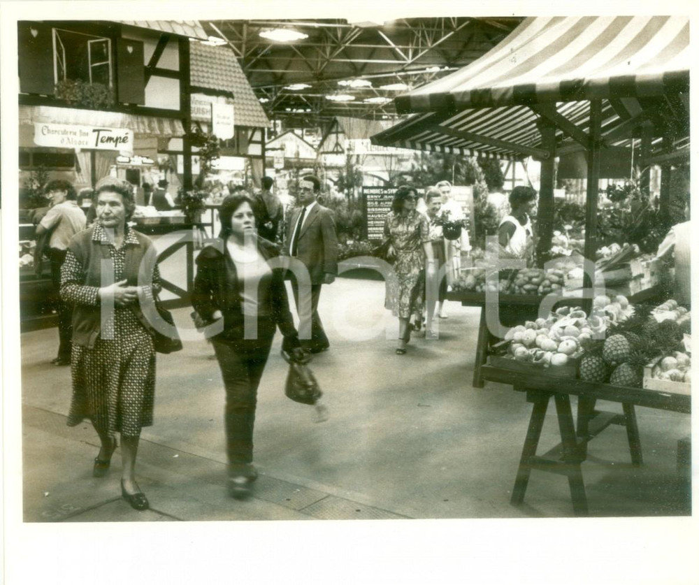 Fotografia d epoca originale 1980 MULHOUSE FRANCE Mercatini per le JournÃ©es d Octobre Fotografia 1
