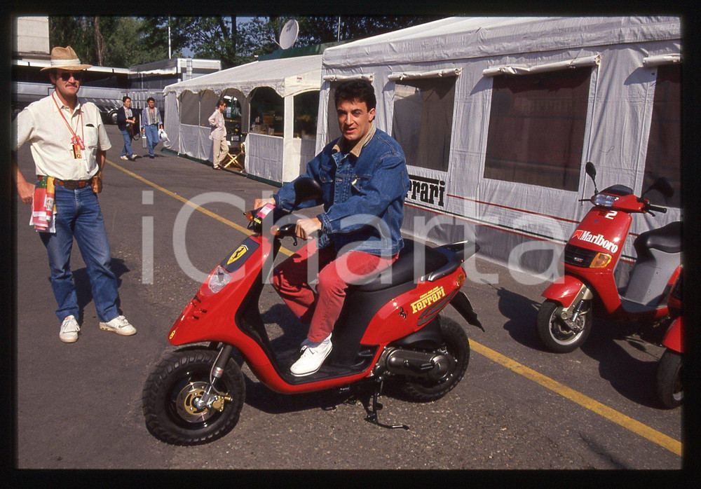 35mm vintage slide* 1995 GP SAN MARINO Jean ALESI su GILERA NTT - FERRARI 3