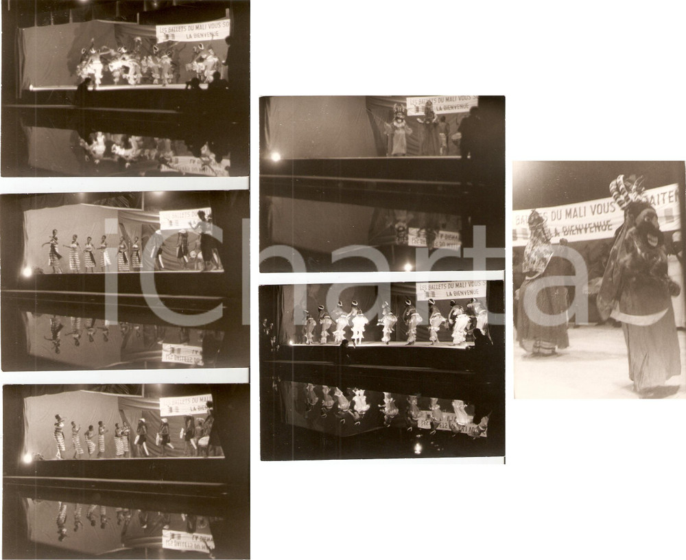 Fotografia d epoca originale 1970 ca KORHOGO COSTA D AVORIO Ballets du MALI Danze tradizionali LOTTO 6 Foto 1
