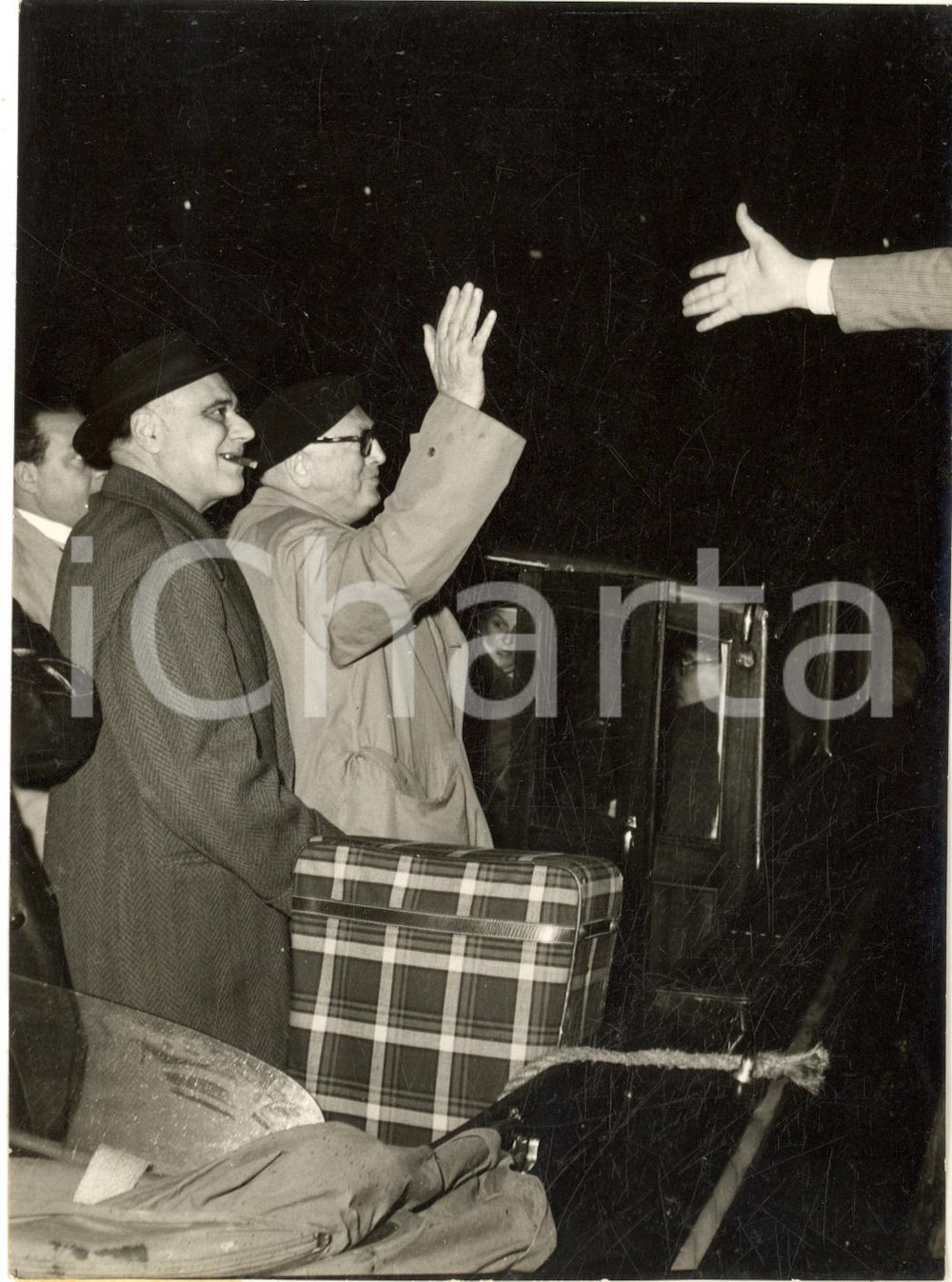 1957 VENEZIA Congresso PSI - Arrivo del segretario Pietro NENNI - Foto 13x18 cm