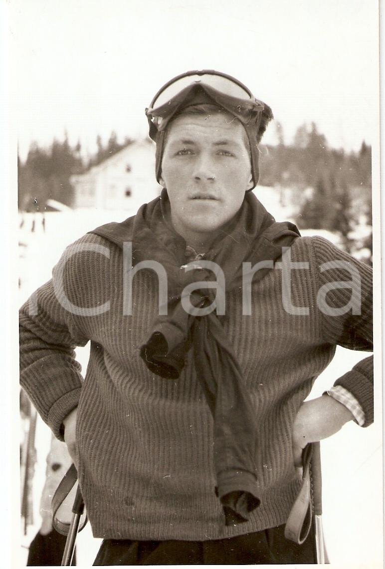 Fotografia d epoca originale 1960 ca SWITZERLAND Campionati SCI ALPINO Rupert SUTER di STOOS Foto 1 1