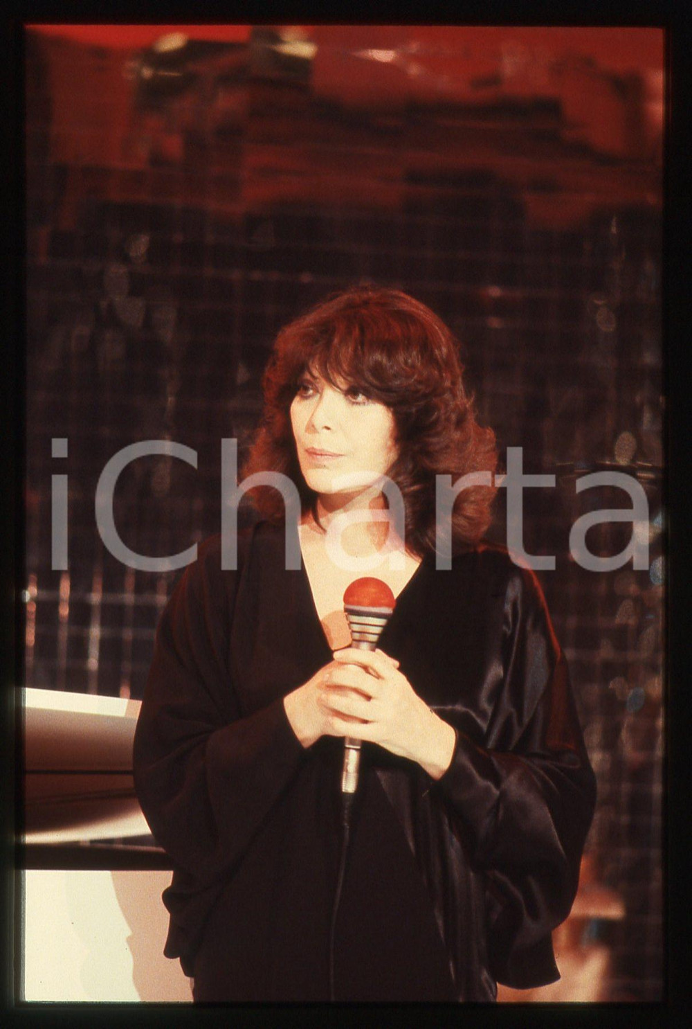 35mm vintage slide* 1985ca MUSICA Juliette GRÉCO Ritratto della cantante (43)
