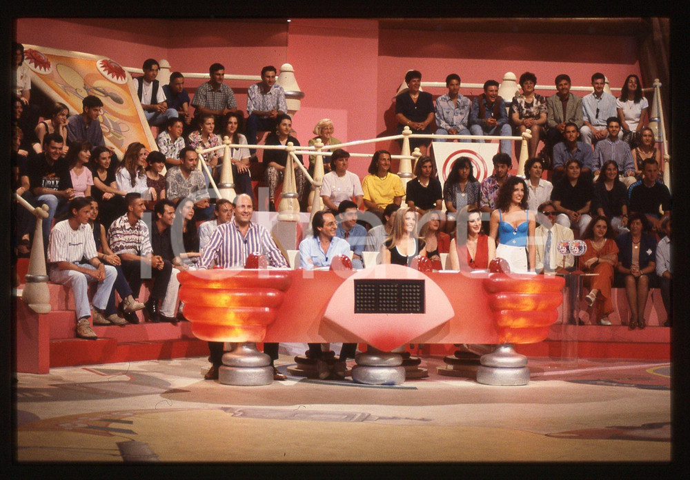 35mm vintage slide* 1995 CANALE 5 Edwige FENECH Laura FREDDI Nino FORMICOLA (3)