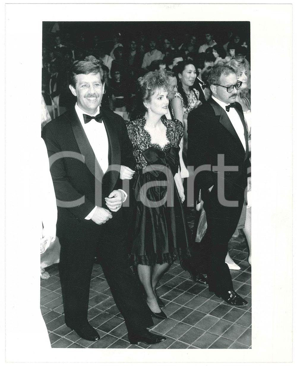 Fotografia d epoca originale 1988 FESTIVAL DI CANNES Patty HEARST con il regista Paul SCHRADER 2 Foto 1