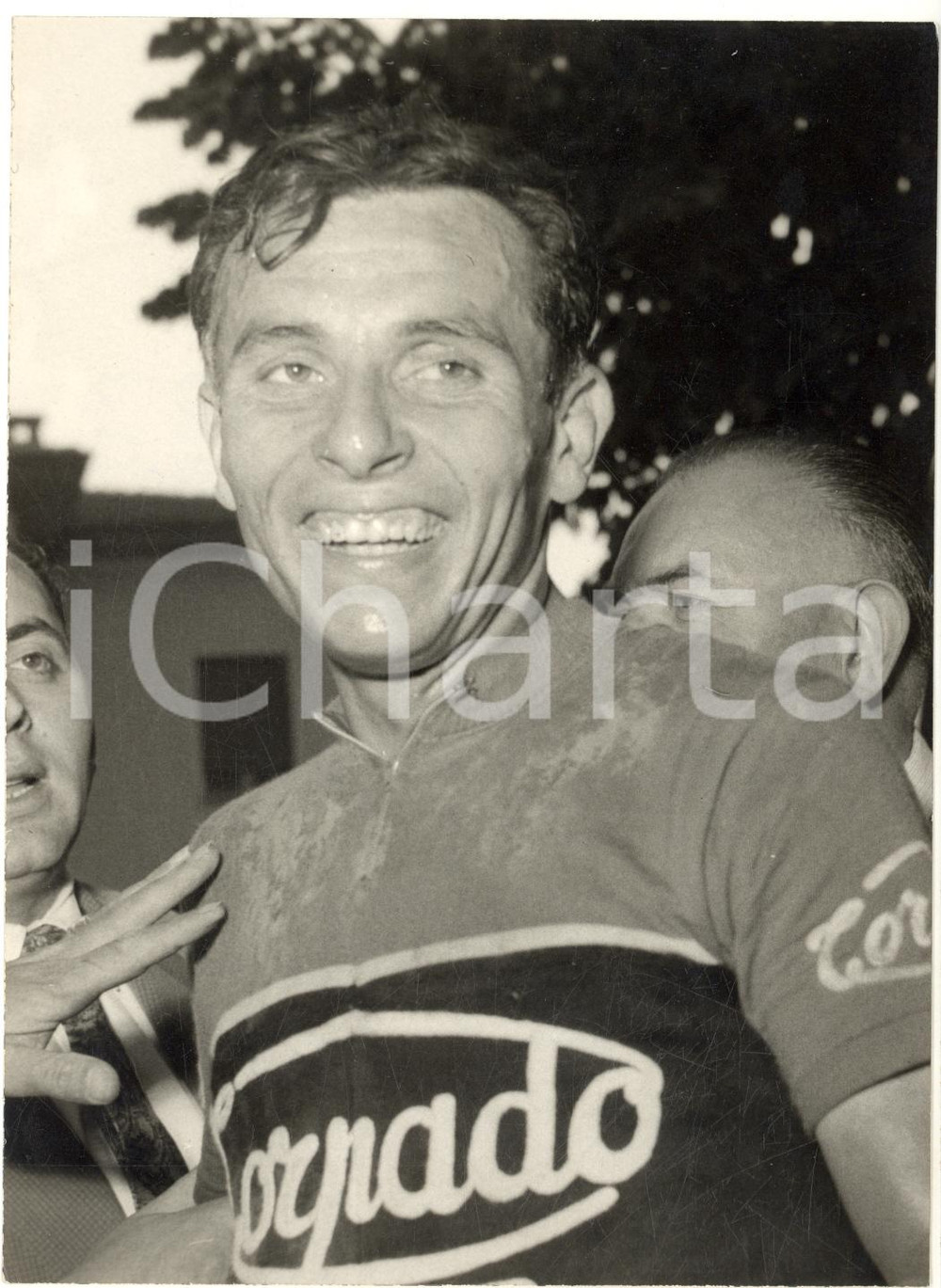 1956 CICLISMO GIRO D'ITALIA Ritratto di Cleto MAULE - Squadra TORPADO Foto 13x18