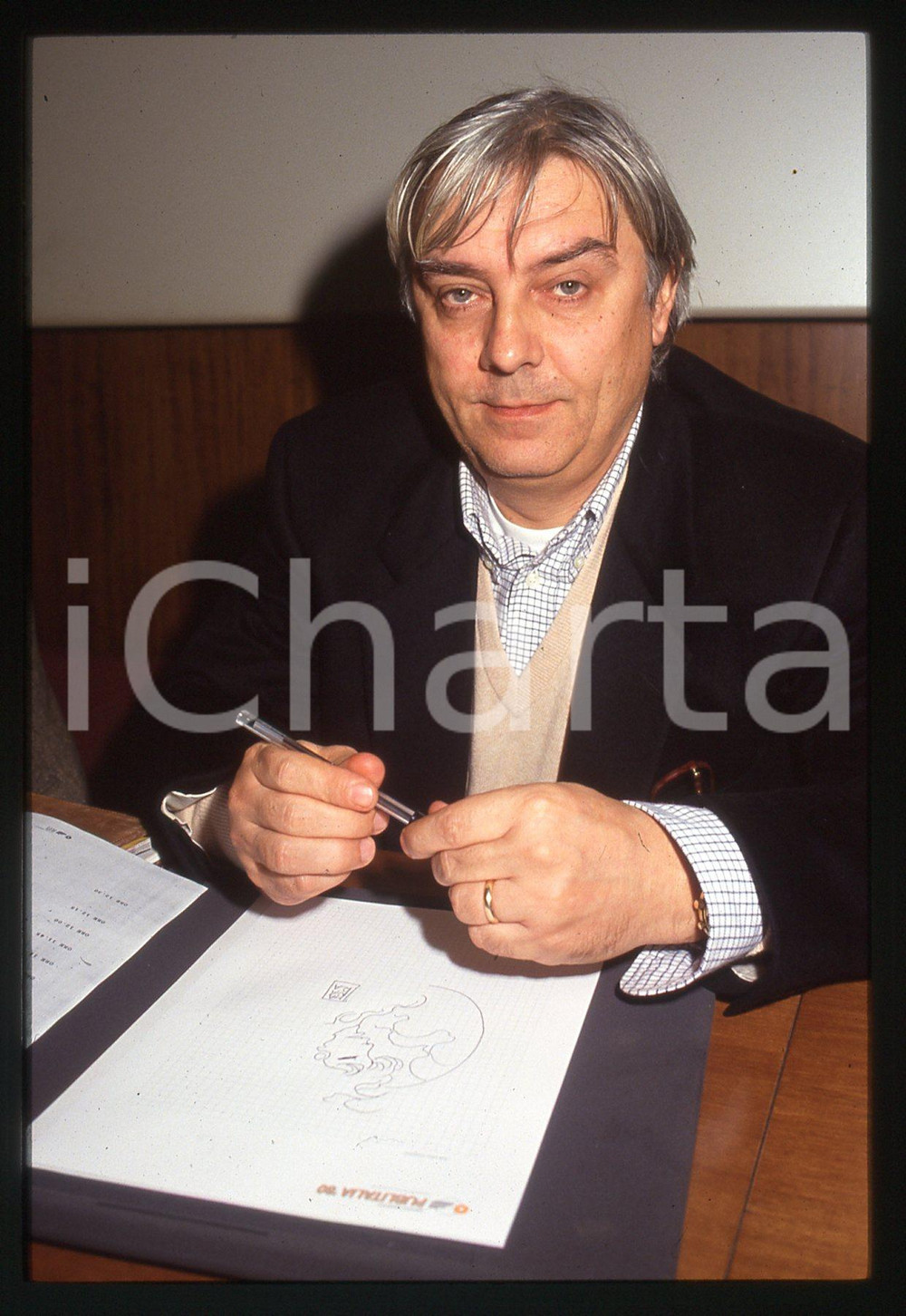 35mm vintage slide* 1990ca ITALIA - COSTUME Milo MANARA ritratto (23)