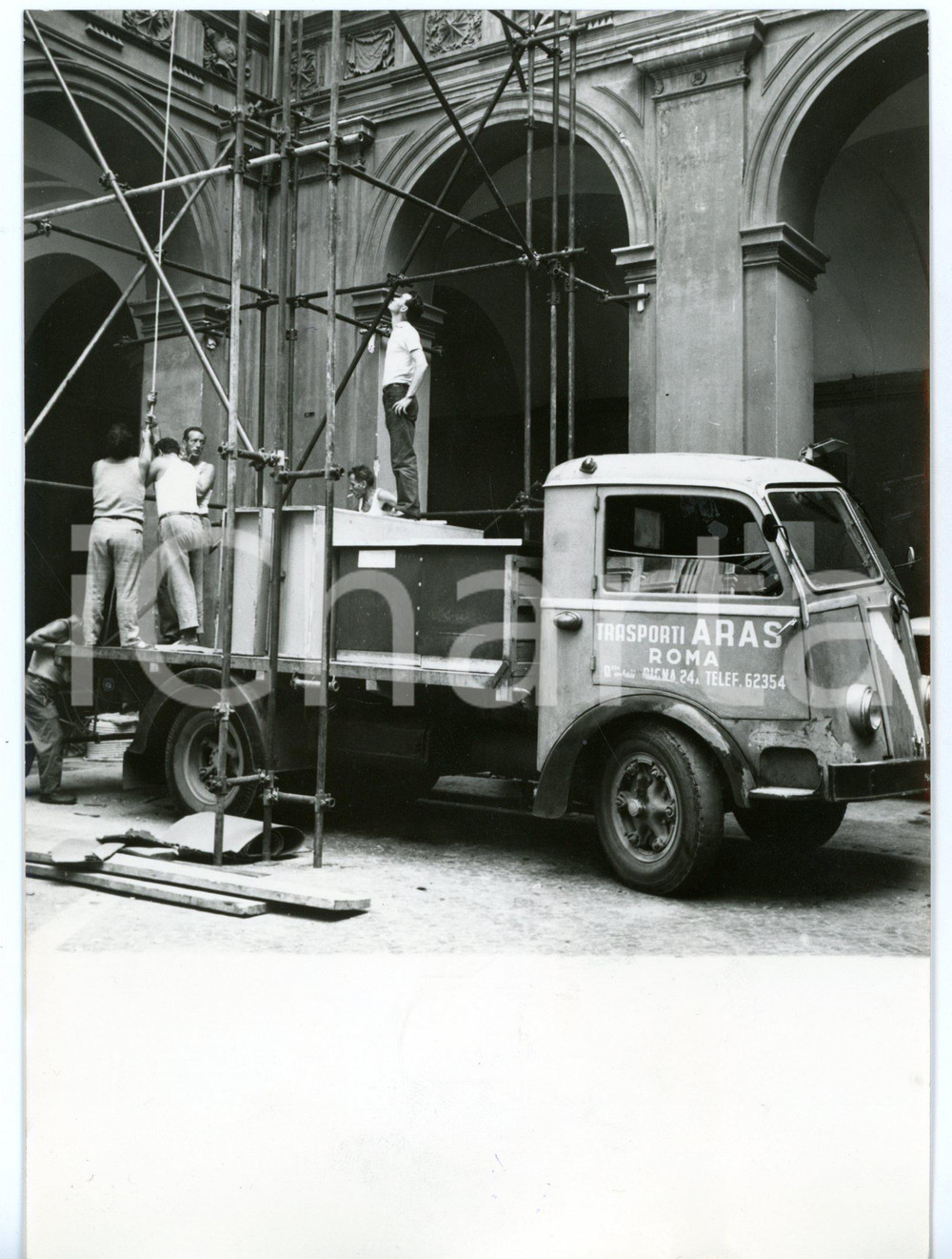 1959 ROMA - PALAZZO CHIGI Trasloco Ministero degli Esteri - Trasporti ARAS *Foto