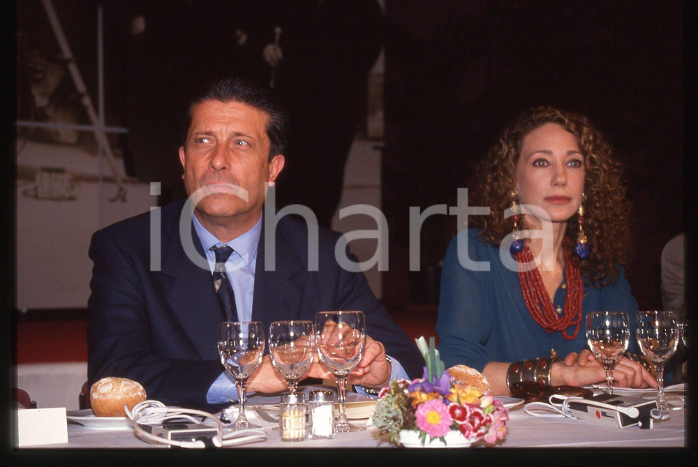 35mm vintage slide* 1994 CANNES Marisa BERENSON Federico MAYOR ZARAGOZA (2)