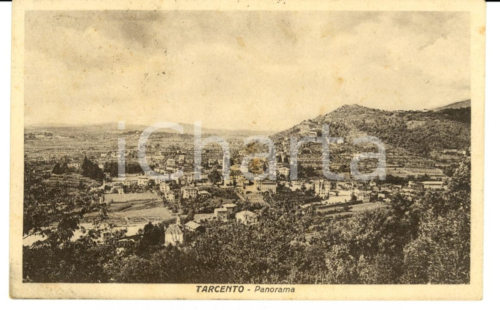 Cartolina originale da collezione 1931 TARCENTO UD Panorama del paese Cartolina FP VG 1