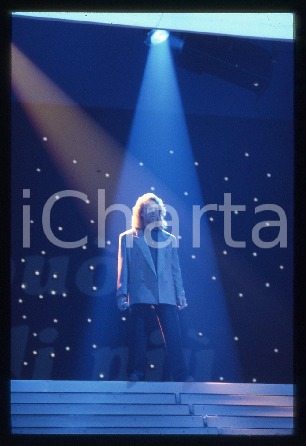 35mm vintage slide* 1990ca ITALIA MUSICA Umberto TOZZI Ritratto del cantante 2