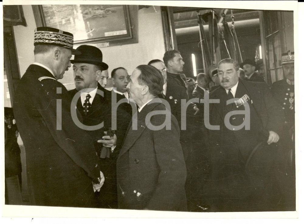Fotografia d epoca originale 1935 ONEGLIA IM Riunione dei combattenti italofrancesi Foto Umberto BESSO 1