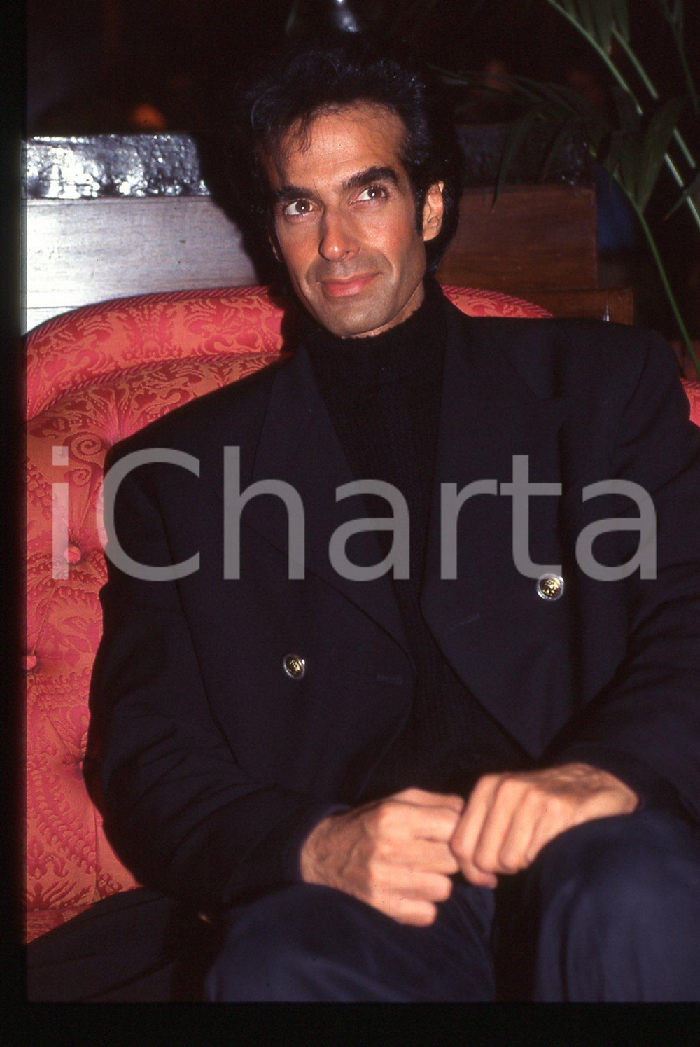 35mm vintage slide* 1995ca COSTUME David COPPERFIELD Ritratto illusionista 1
