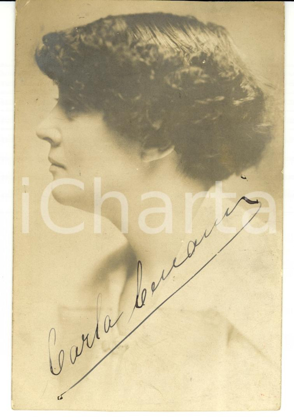 Cartolina originale da collezione 1920 ca Carla CENAMI Attrice operetta AUTOGRAFA FP NV RARA 1