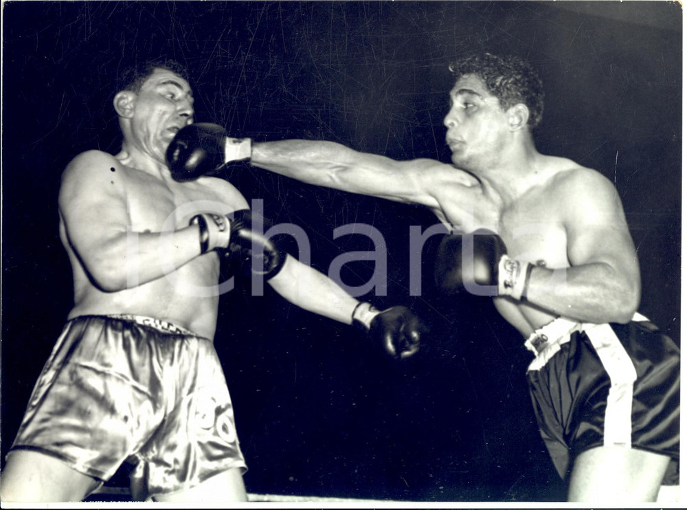 1959 LONDON WEMBLEY BOXE Joe ERSKINE vs Willie PASTRANO *Photo 20x15 cm