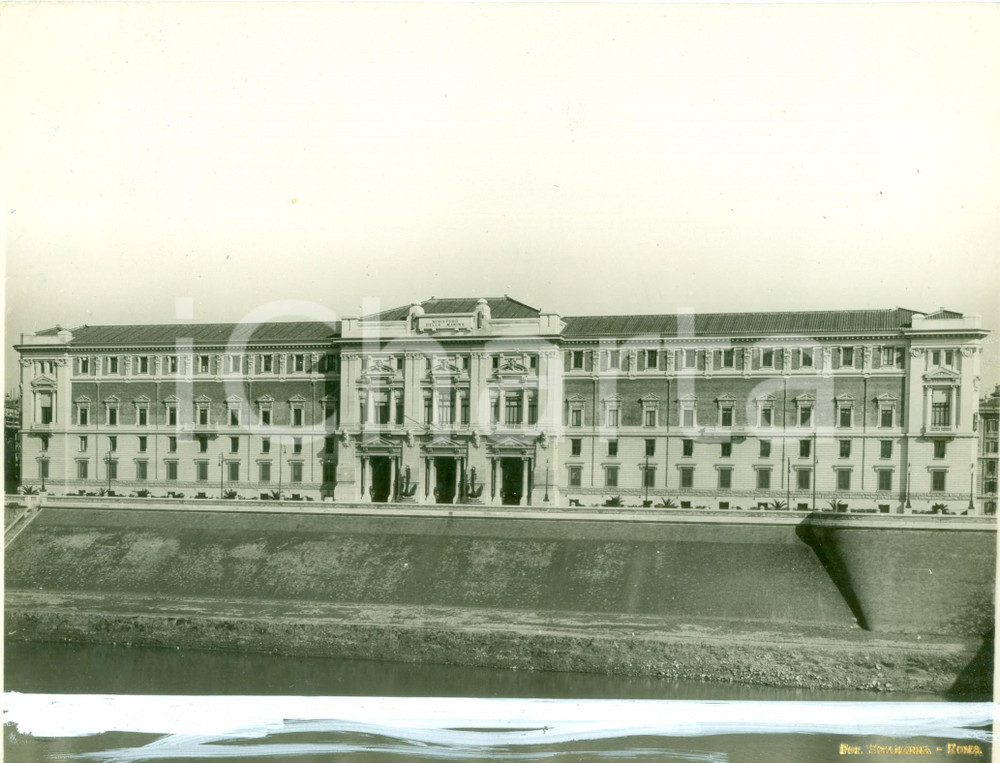 Fotografia d epoca originale 1935 ca ROMA Palazzo del Ministero della Marina sul LUNGOTEVERE Fotografia 1