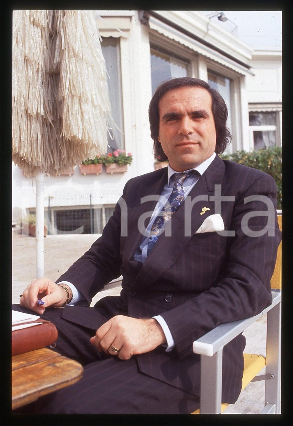 35mm vintage slide* 1985ca Tony GALLO pioniere trapianto tricologico -ritratto 8