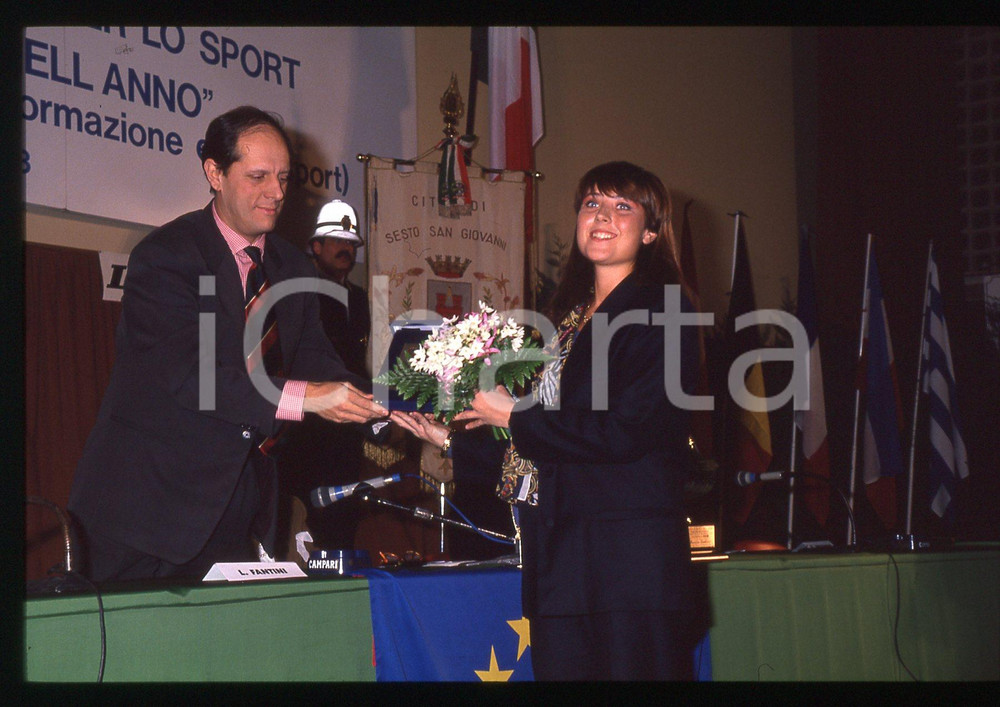 35mm vintage slide* 1995 ca SESTO SAN GIOVANNI Alessandra TONIOLI Loris FANTINI