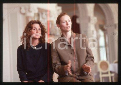 35mm vintage slide* 1992 VENICE actress Tilda SWINTON and Sally POTTER (62)