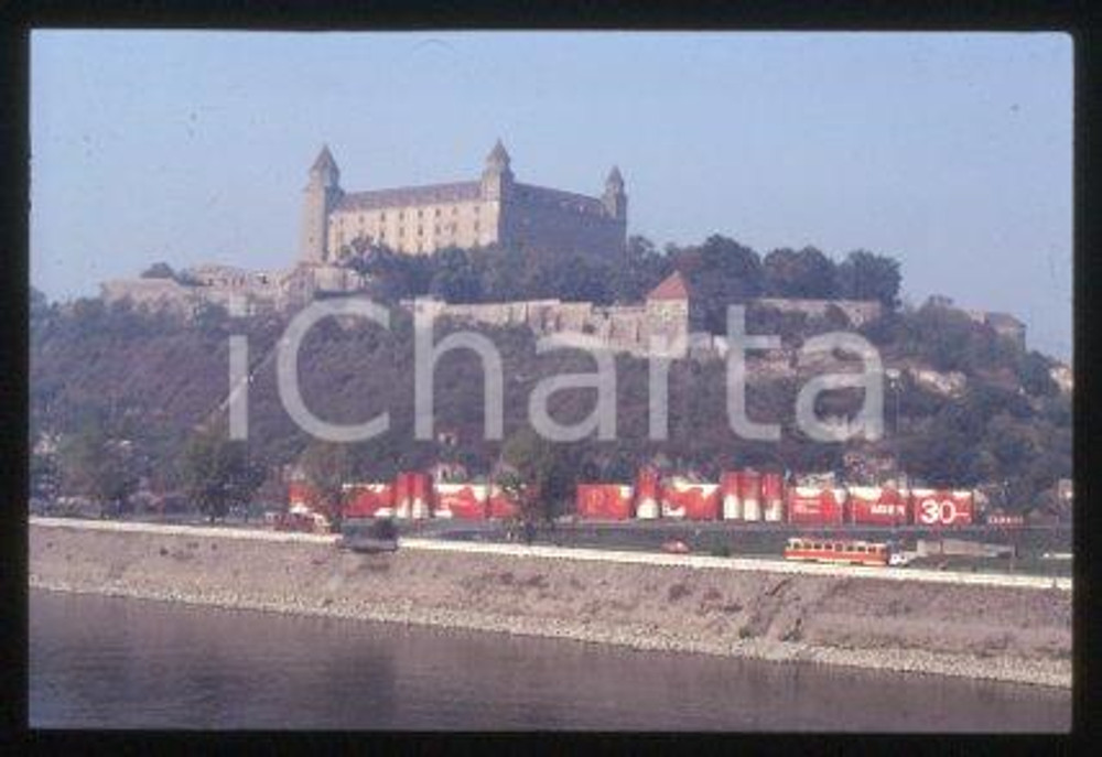 35mm vintage slide* 1990 ca CZECHOSLOVAKIA BRATISLAVA Castle the DANUBE River 2