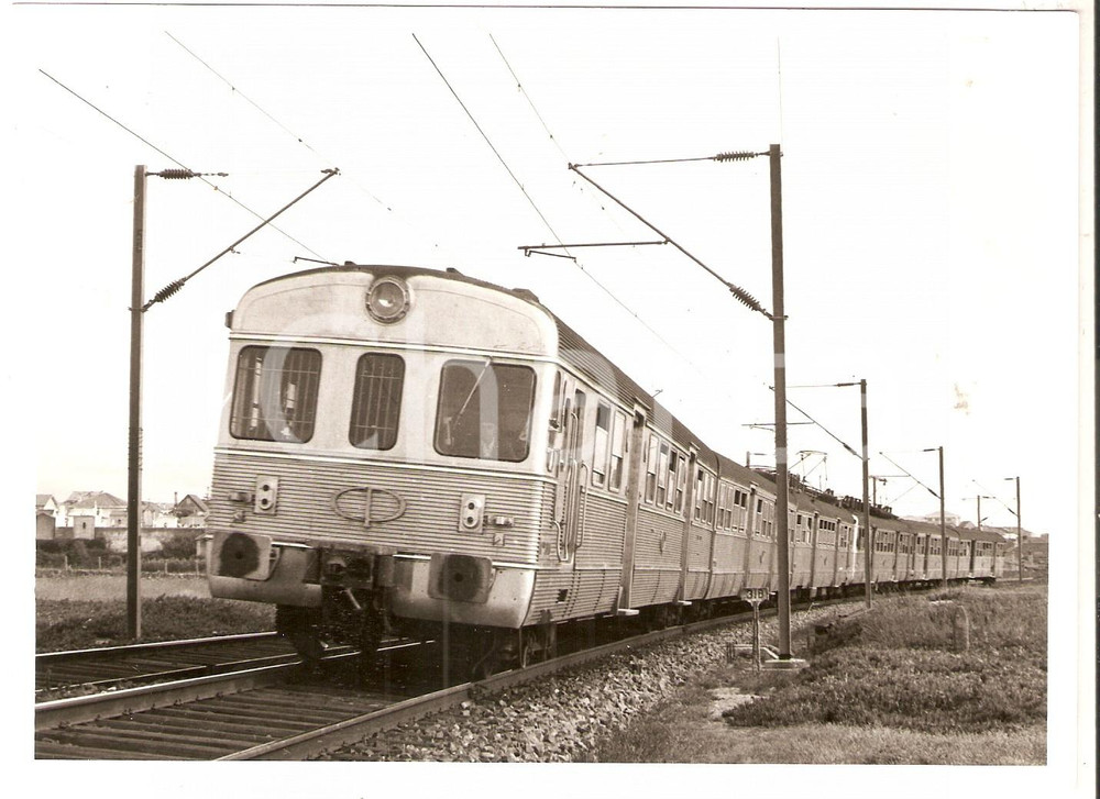 Fotografia d epoca originale 1965 ca CP Comboios de PORTUGAL Treno attraverso campagna Foto 17 x 13 cm 1
