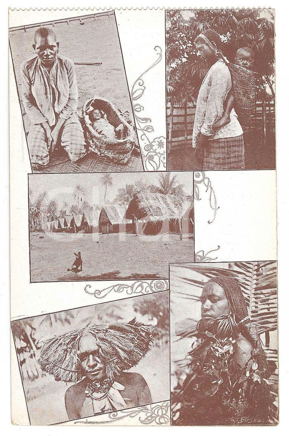 1925 ca NOUVELLE GUINÉE NÉERLANDAISE Coupeurs de têtes - Women ^Postcard Cartolina postale d'epoca, non viaggiata.La cartolina appartiene allla serie "Chez les coupeurs de t&ecirc;tes de la Nouvelle-Guin&eacute;e N&eacute;erlandaise".CONDIZIONI: GFORMATO: FPEDITORE: Missionnaires du S. Coeur - Borgerhout-Anvers    originale e autentica 1