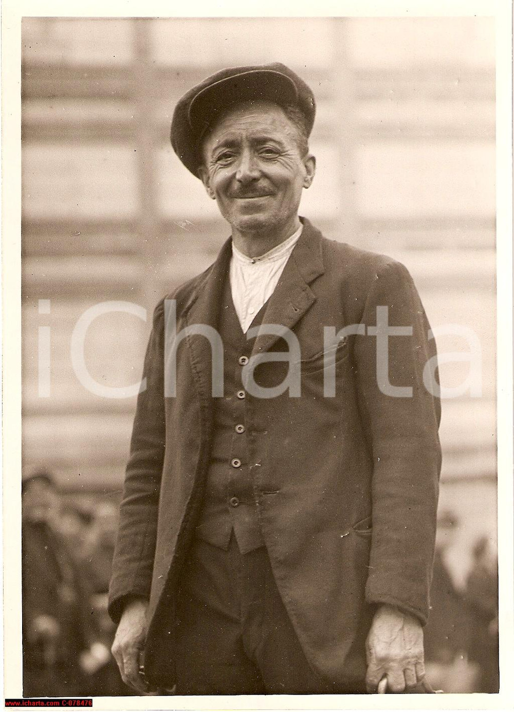 Fotografia d epoca originale 1935 Grand Prix Tripoli Lotteria Concorrente M. Baudino 1