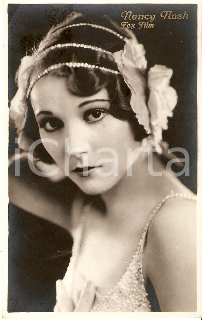 Cartolina originale da collezione 1930 ca CINEMA Actress Nancy NASH Portrait Cartolina FP NV 1