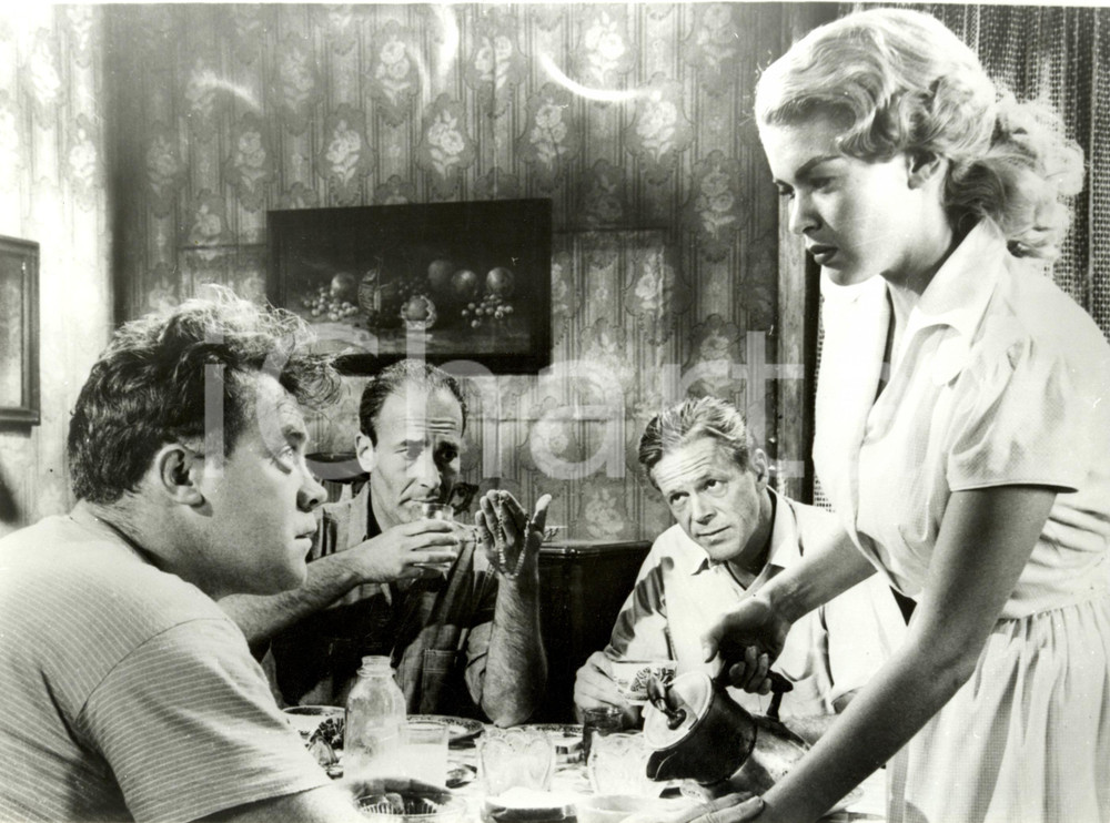 Fotografia d epoca originale 1957  USA Jayne MANSFIELD e Dan DURYEA Film THE BURGLAR Foto di scena 1