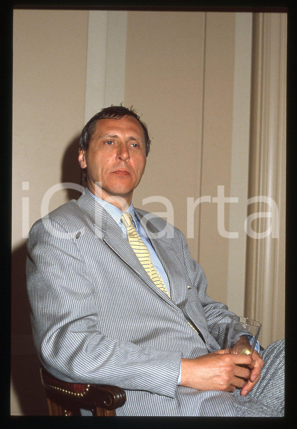 35mm vintage slide* 1985 ca CINEMA Peter GREENAWAY - Ritratto del regista (1)