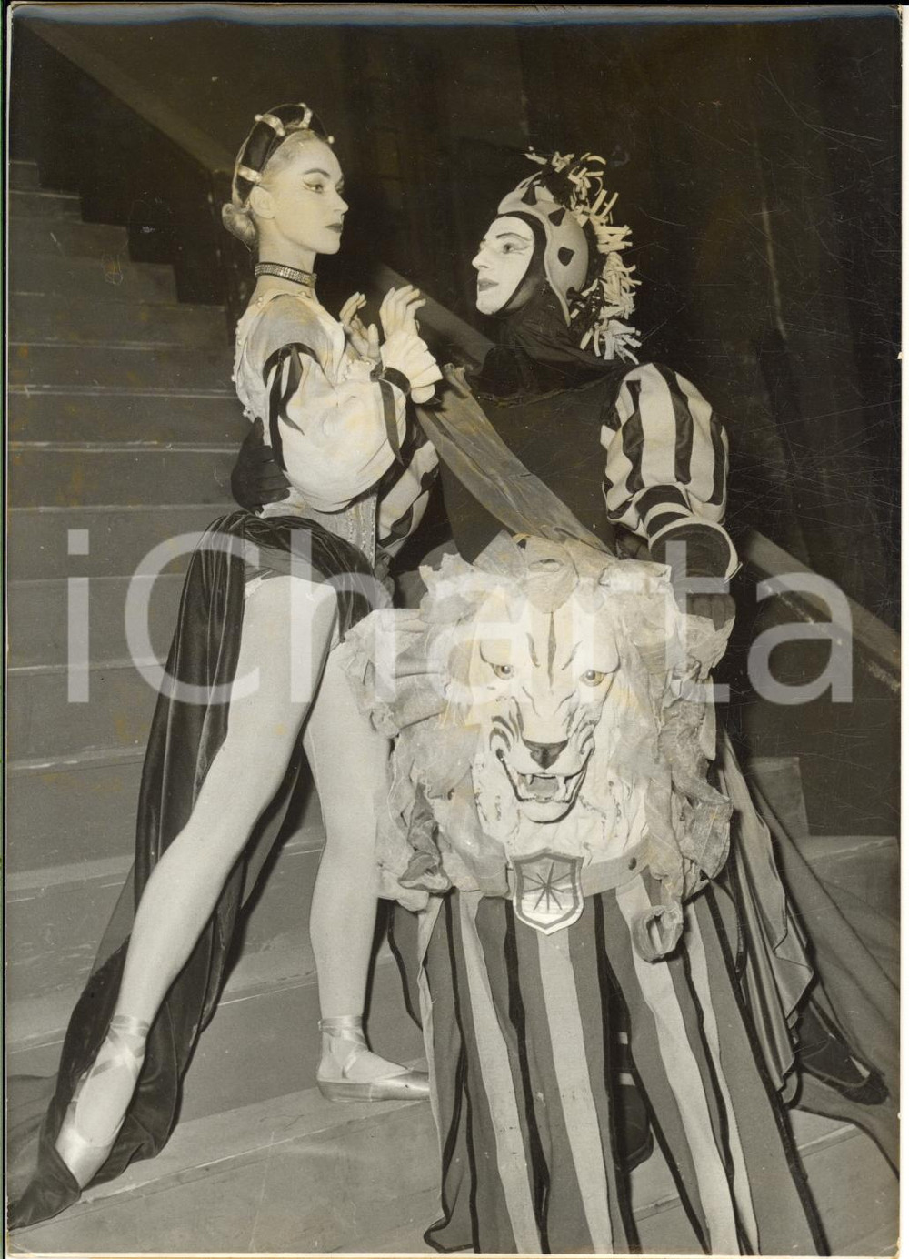 1959 PARIS Opéra - "La dame à la licorne" Claude BESSY et Michel RENAULT *Photo