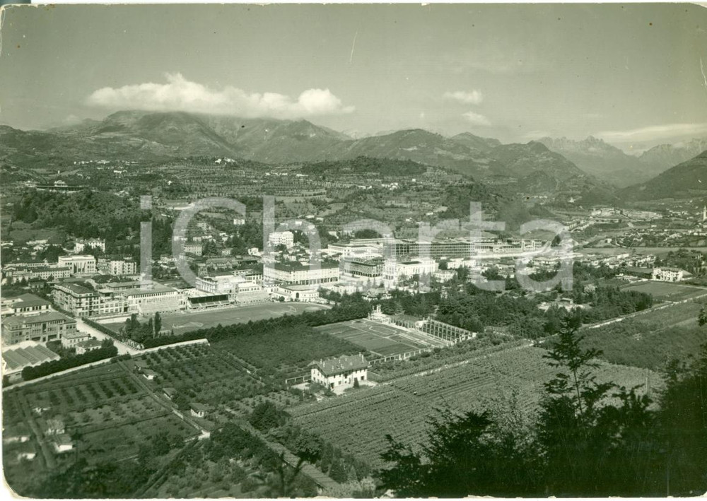 Cartolina originale da collezione 1951 VALDAGNO VI Panorama aereo Cartolina FG VG 1