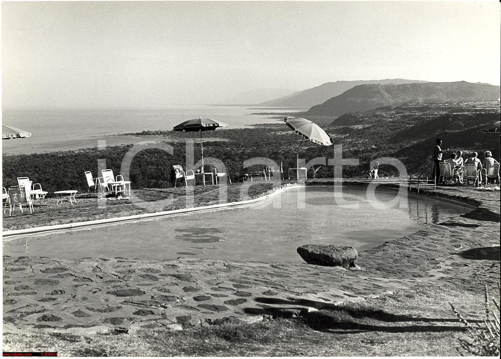 Fotografia d'epoca originale 1955 TANZANIA Lake Manyara Hotel REAL PHOTO 1