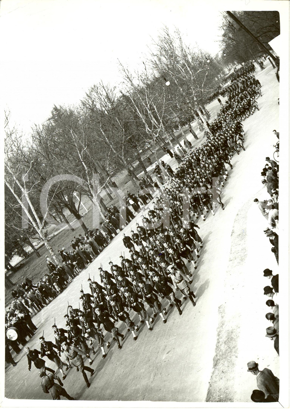 Fotografia d epoca originale 1939 MILANO Sfilata Giovani Fascisti e Avanguardisti al parco Fotografia 1