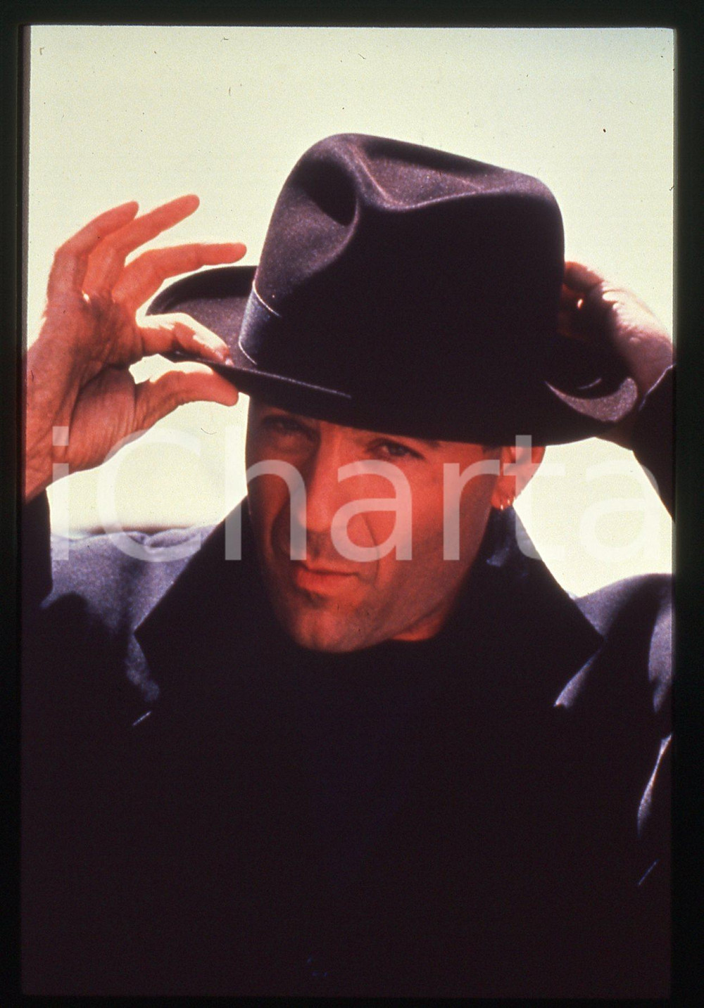 35mm vintage slide* 1991 HUDSON HAWK Bruce WILLIS in una scena del film (3)