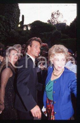35mm vintage slide* 1990 ca CINEMA Patrick SWAYZE and mother Patsy SWAYZE (14)