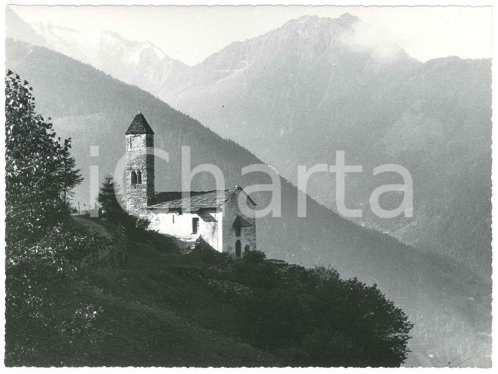 Fotografia d epoca originale 1955 ca VAL CAMONICA  VEZZA D OGLIO  Chiesetta di S. Clemente Foto 2 1