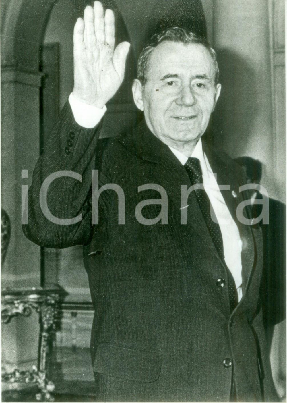 Fotografia d epoca originale 1985 MOSCA Andrej GROMYKO Presidente Presidium SOVIET SUPREMO Fotografia 1