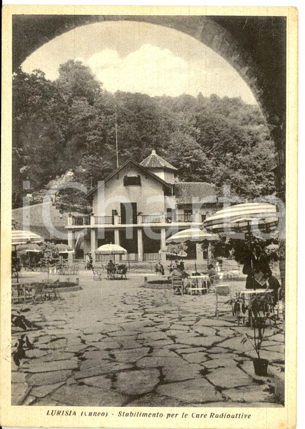 Cartolina originale da collezione 1951 LURISIA (CN) Stabilimento per cure Radioattive *Cartolina postale FG VG 1