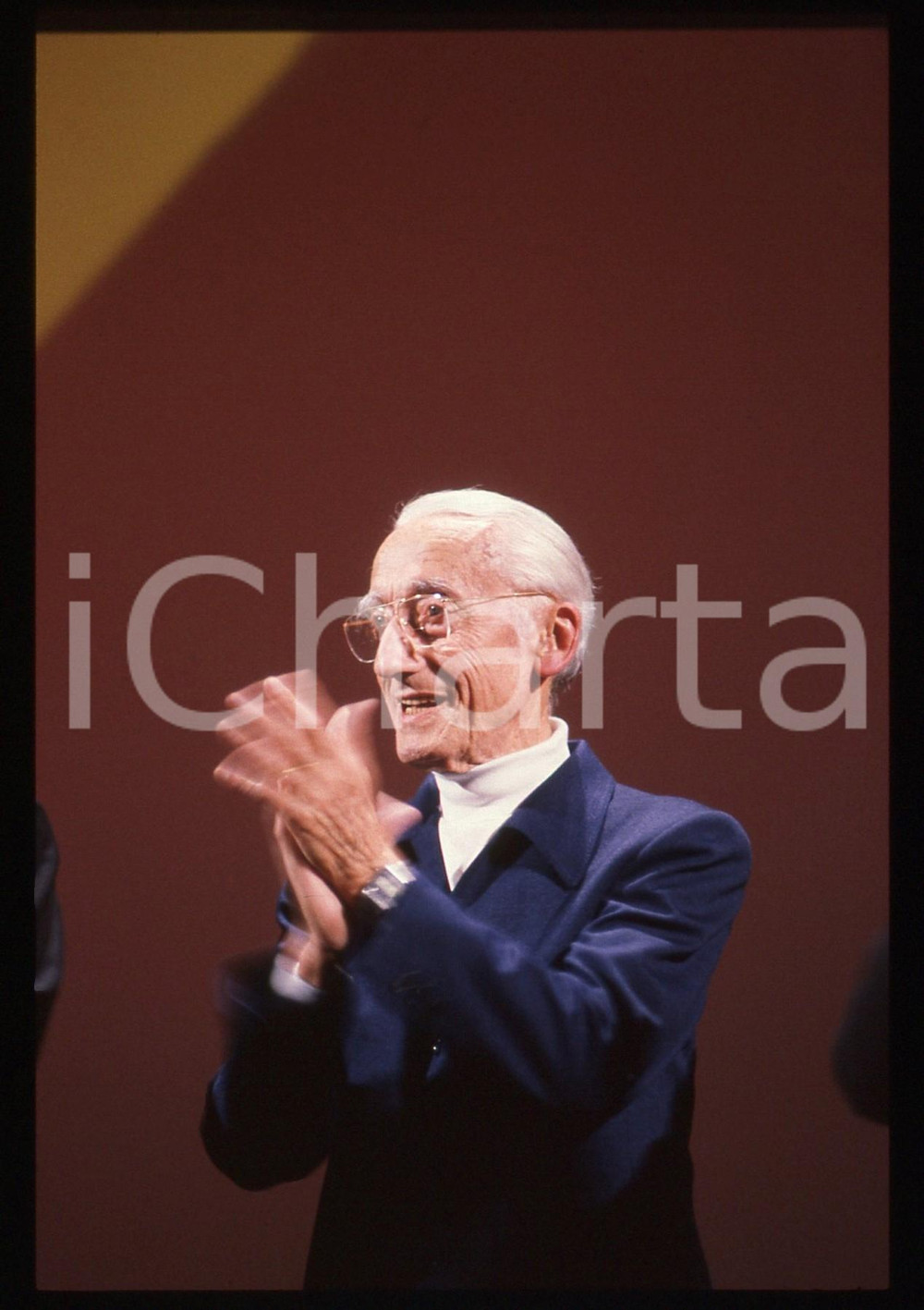35mm vintage slide* 1990 FESTIVAL DI CANNES Jacques-Yves COUSTEAU - Ritratto (4)