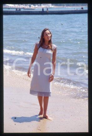 35mm vintage slide* 1995 ca CANNES Vanessa DEMOUY Actress and model (25)
