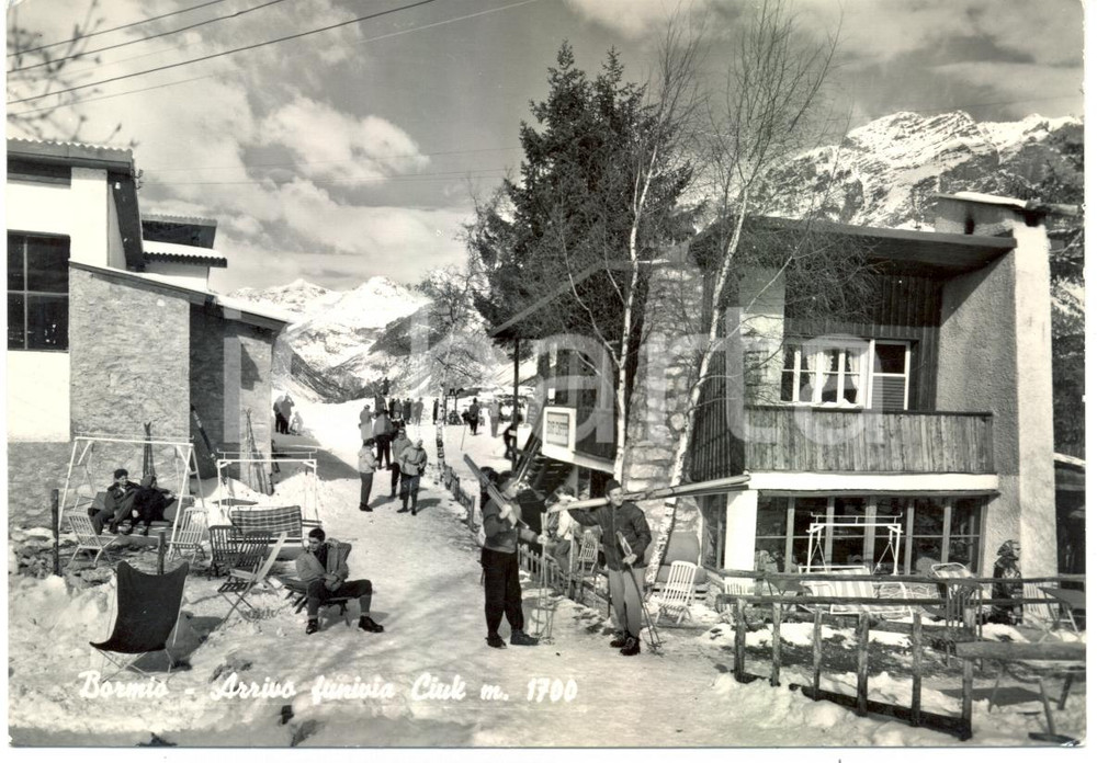 Cartolina originale da collezione 1960 ca BORMIO SO Stazione d arrivo della funivia del CIUK Cartolina FG NV 1