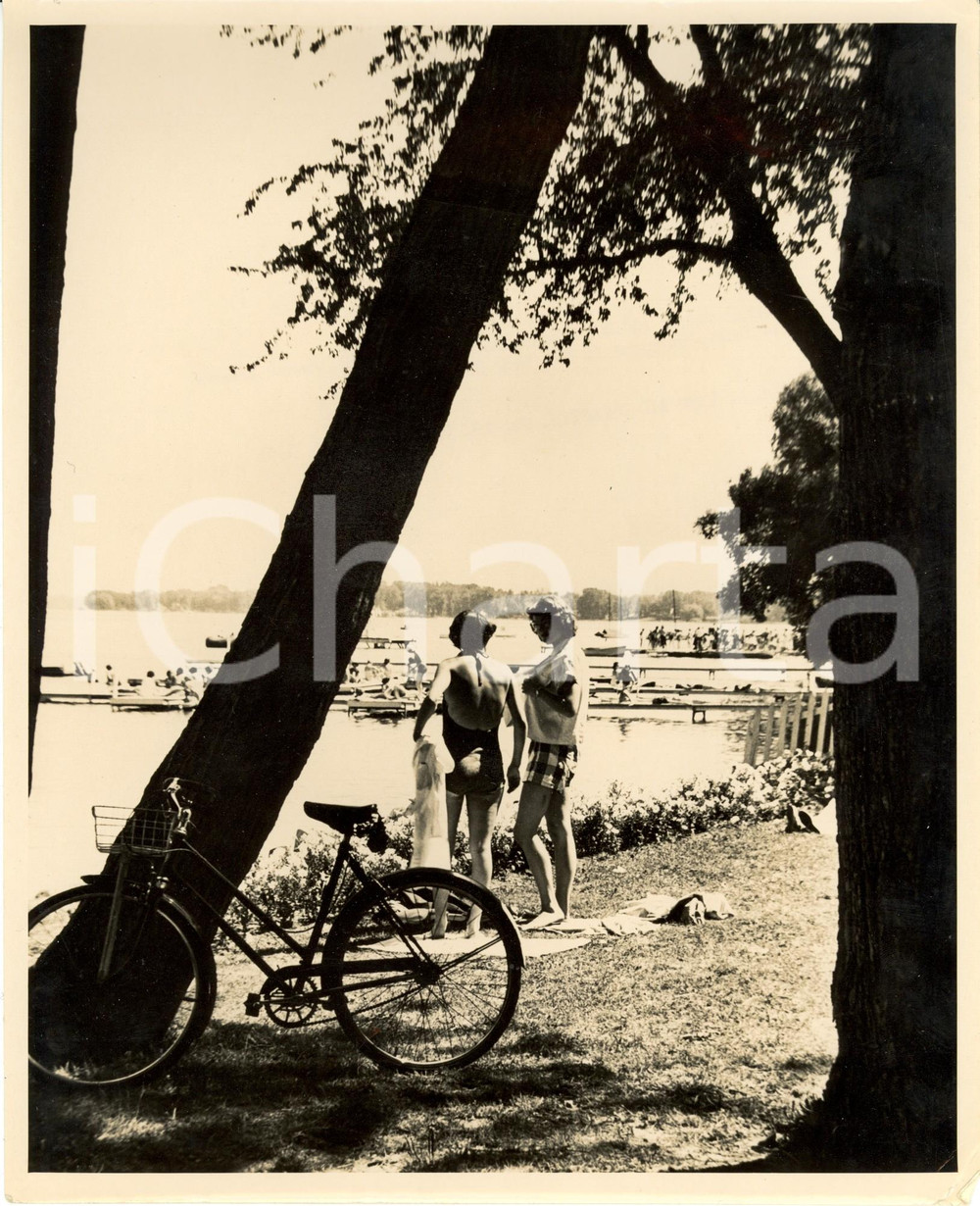 Fotografia d epoca originale 1951 LAGO CHAUTAUQUA USA Sport acquatici allo CHAUTAUQUA INSTITUTION Foto 1