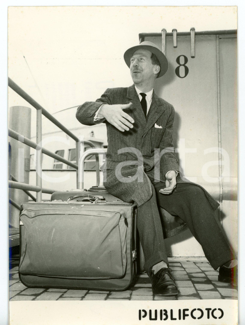 1958 NAPOLI SS CONSTITUTION Garry DAVIS - Giro del mondo con il WORLD PASSPORT