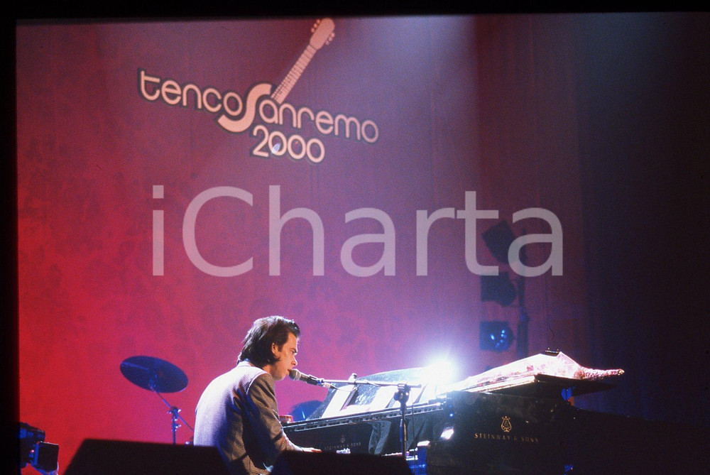 35mm vintage slide* 2000 SANREMO Nick CAVE in concerto al Premio Tenco (1)