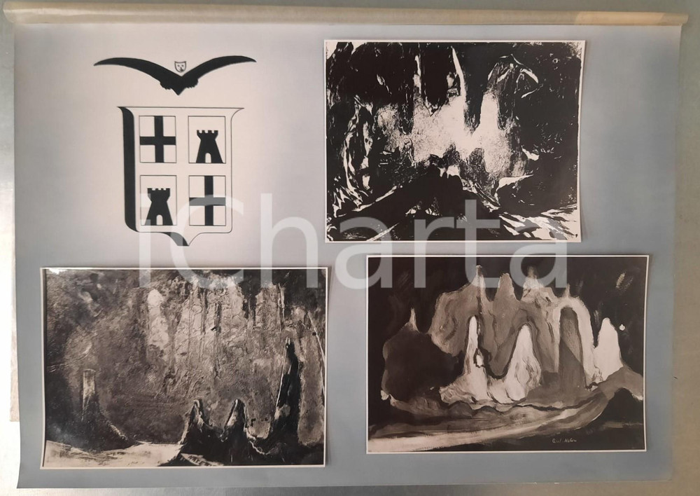 Stampa, bozzetto originale 1965 ca CAGLIARI Artista Antonio NATERI  Quadri  Bozzetto per cartolina 40x28 1