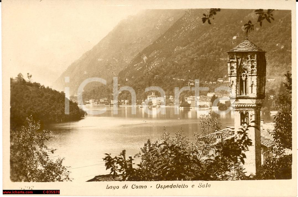 Cartolina originale da collezione Ossuccio Ospedaletto e Sala anni '30 NV *Lungolago 1