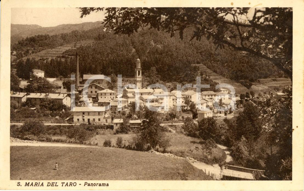 Cartolina originale da collezione 1936 TORNOLO PR Veduta frazione SANTA MARIA DEL TARO Cartolina FP VG 1