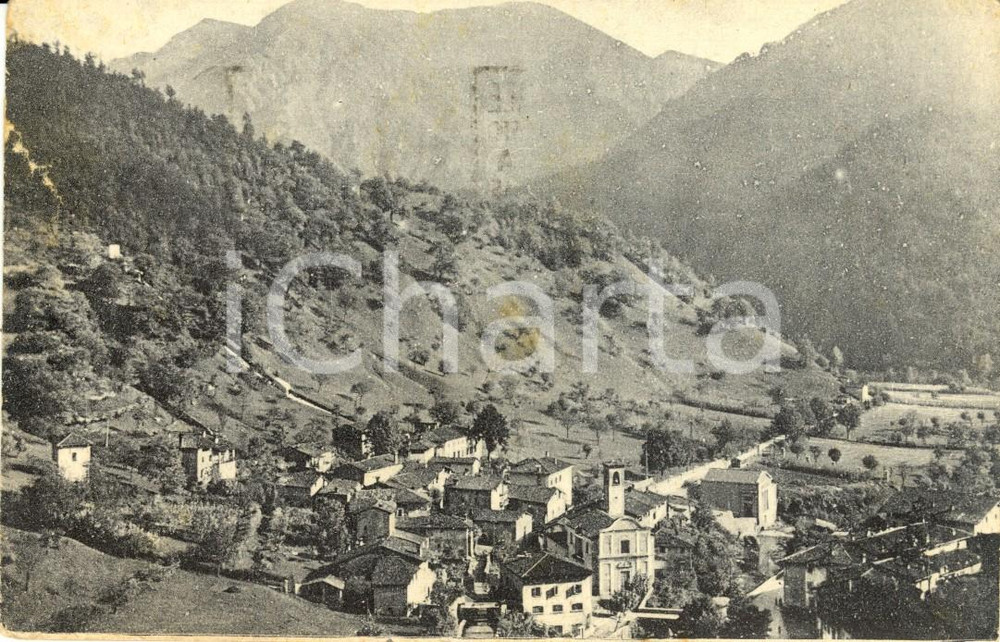 Cartolina originale da collezione 1949 GARDONE VAL TROMPIA BS Veduta del paese e della vallata Cartolina FP VG 1